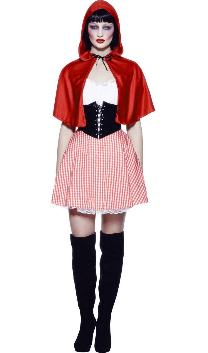 Womens Little Red Riding Hood Fancy Dress Costume - Main Image