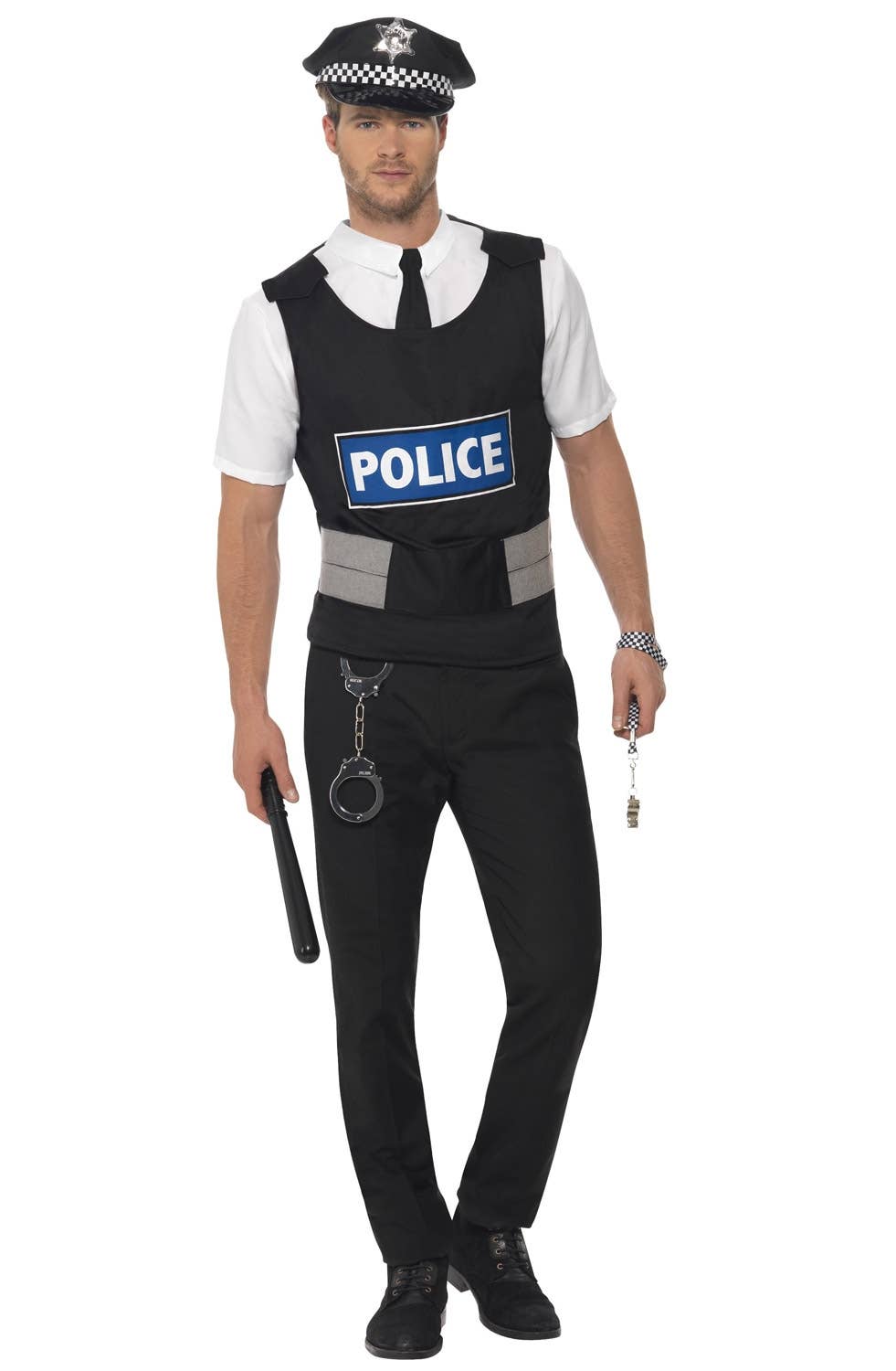 Instant Police Officer Uniform Costume for Men Image 1