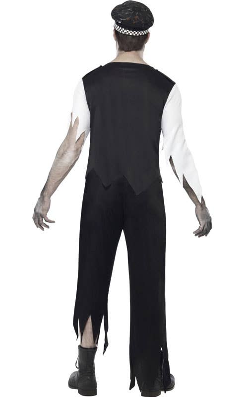 Zombie Police Officer Men's Halloween Costume Back