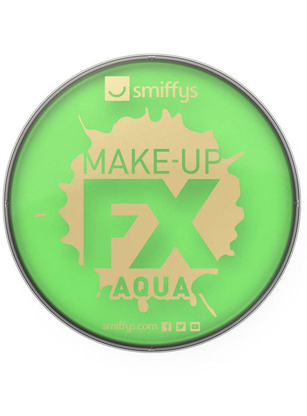 Lime Green Cake Makeup Water Based Special Effects Compact Face Paint - Main Image