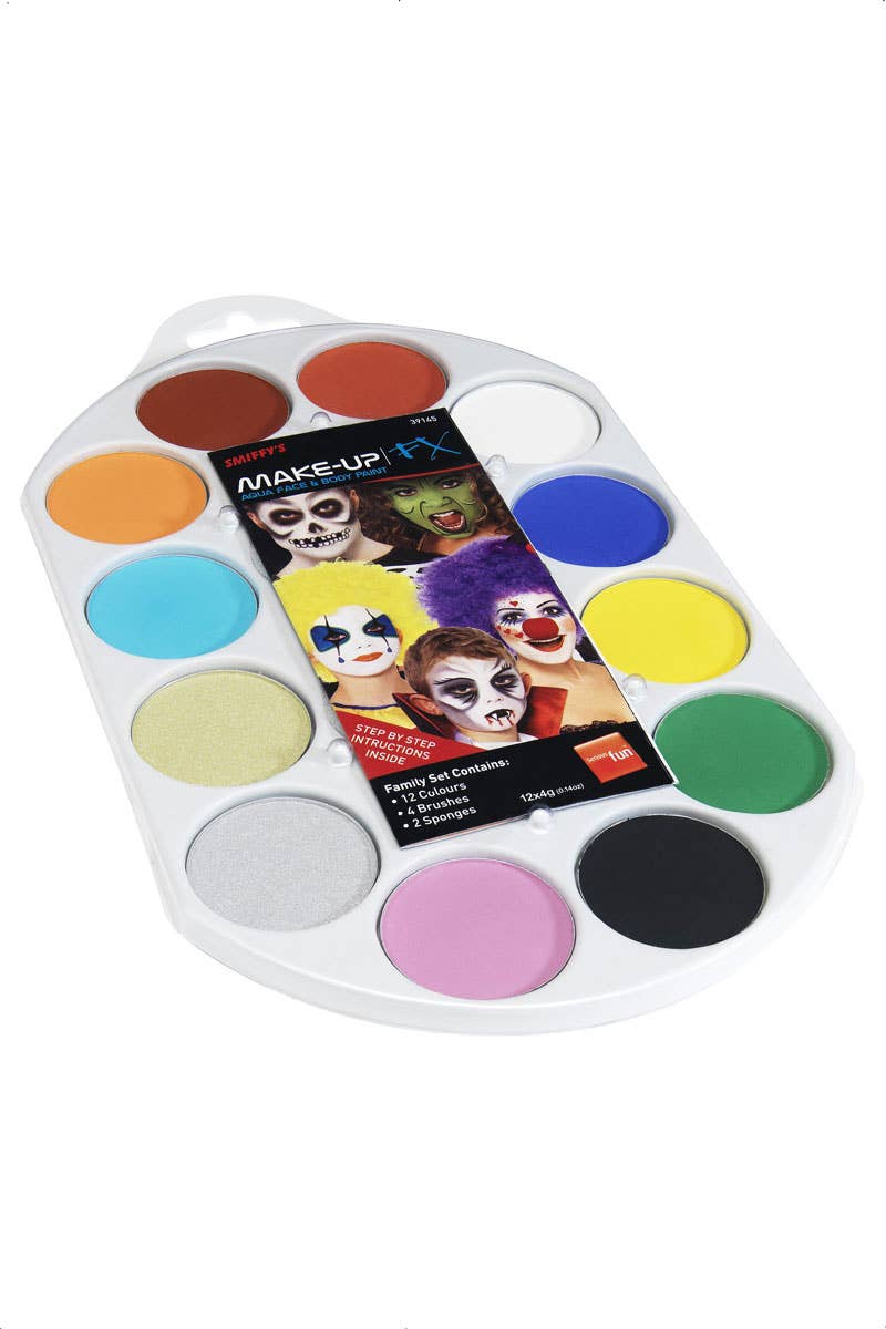 12 Colour Costume Face Paint Palette Main Image