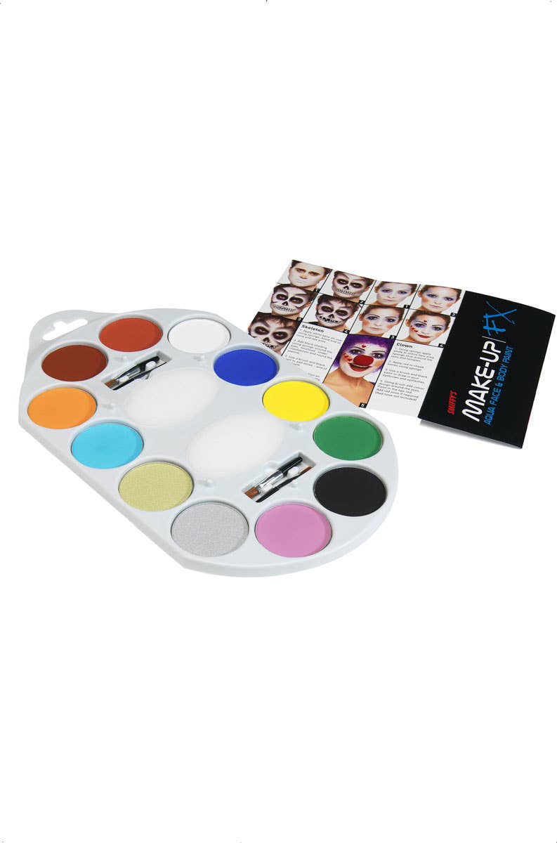 12 Colour Costume Face Paint Palette Alternate Image 2