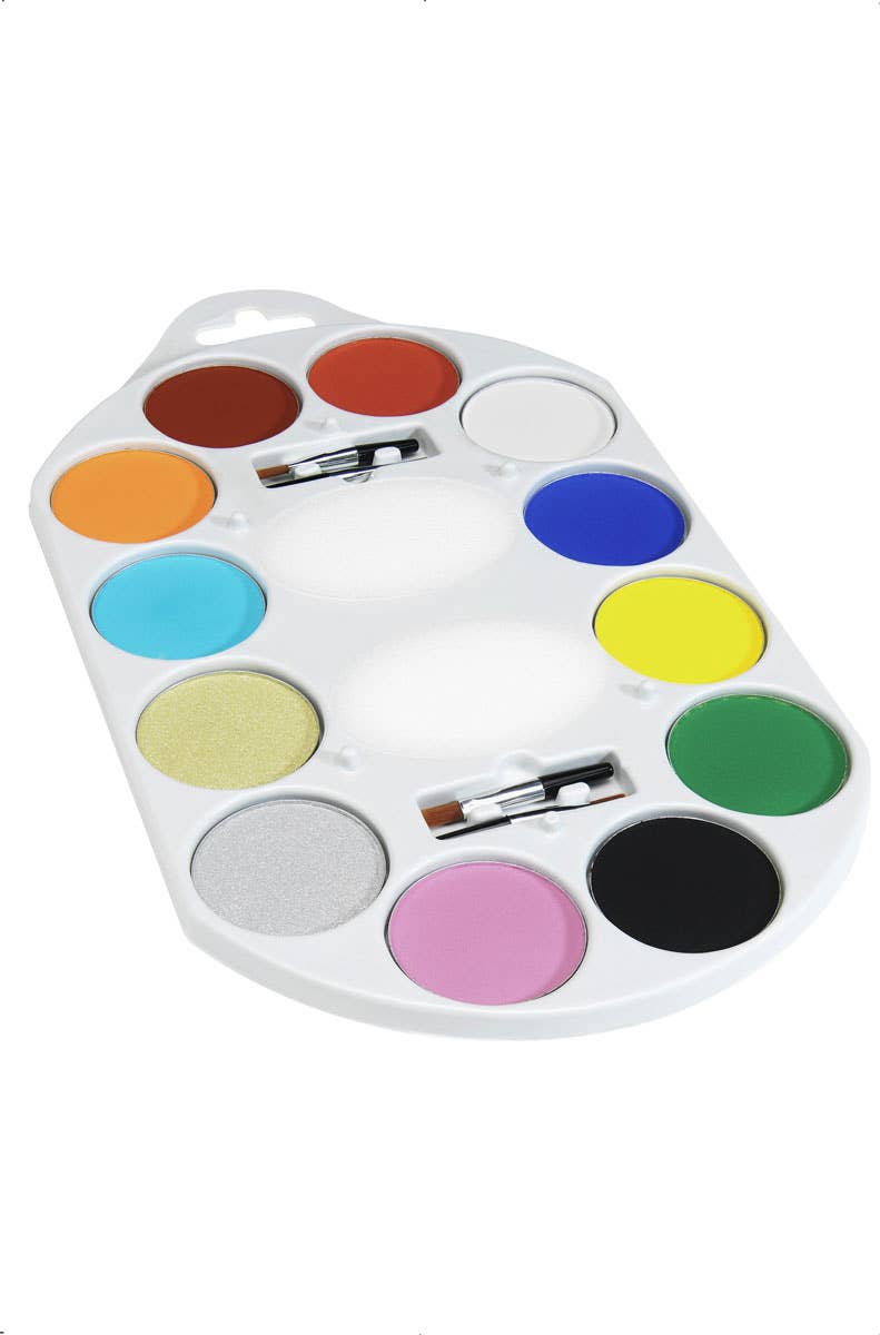 12 Colour Costume Face Paint Palette Alternate Image