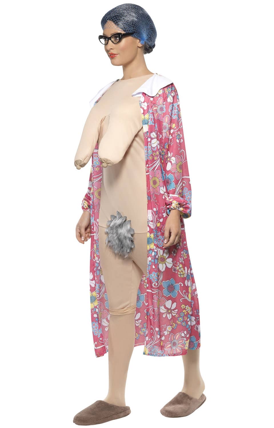 Hilarious Gravity Granny Rude Costume for Adults Third Image