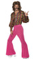 Men's 70's Retro Slack Suit Fancy Dress Hippie Costume - Main Image