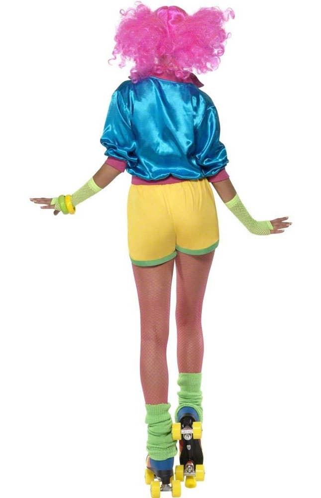 80's Women's Roller Girl Skate Costume Back View