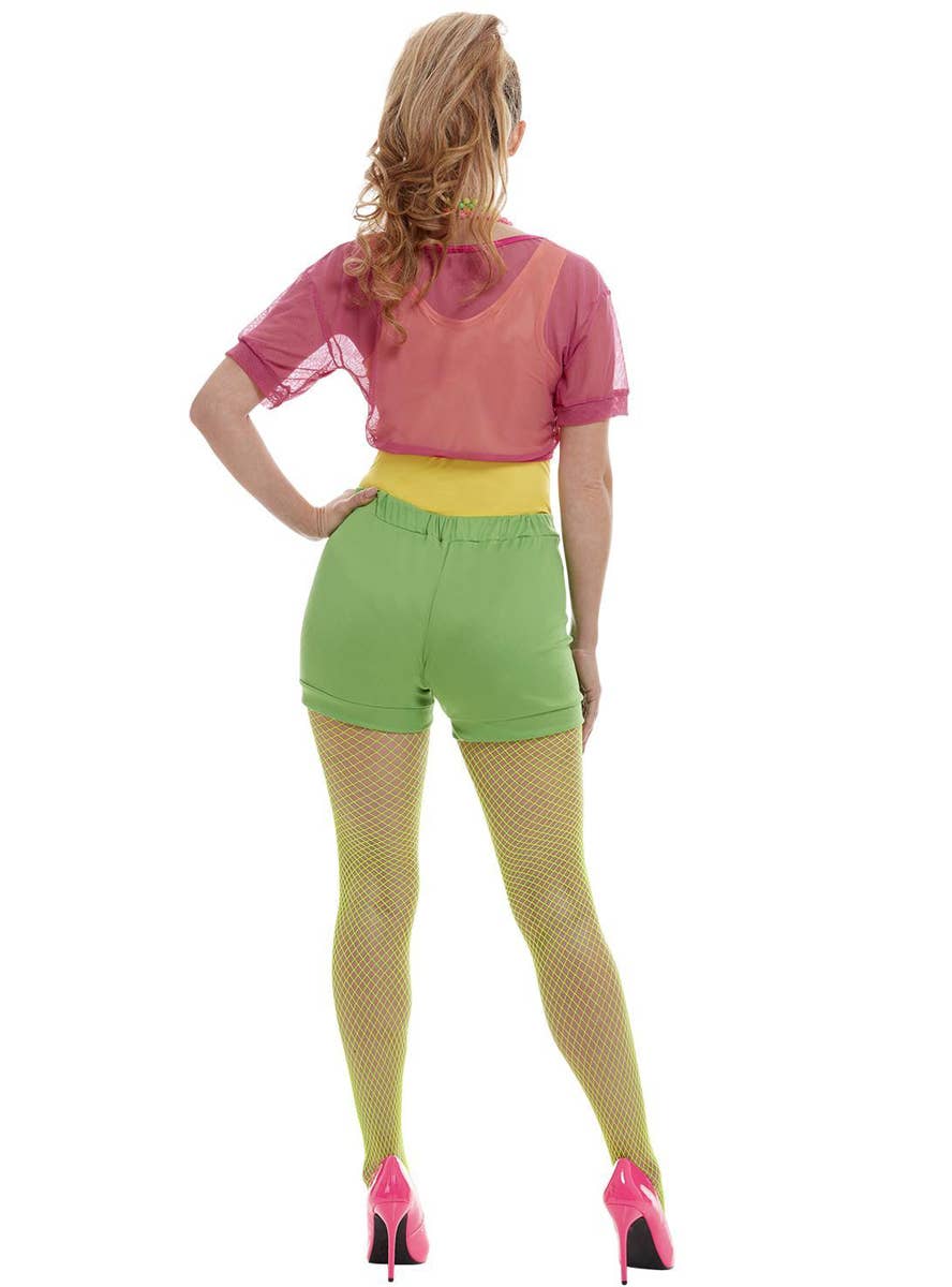Let's Get Physical 80's Aerobic Workout Women's Costume - Back Image