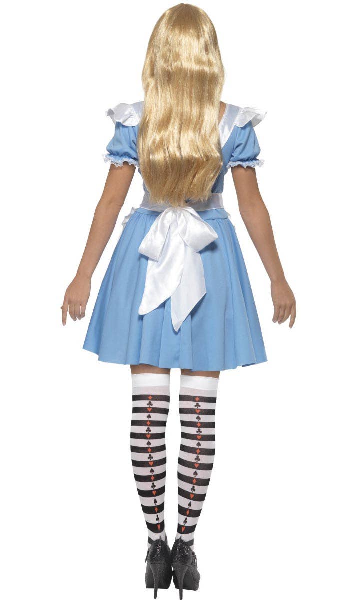 Womens Deck of Cards Alice in Wonderland Costume - Alt Back Image