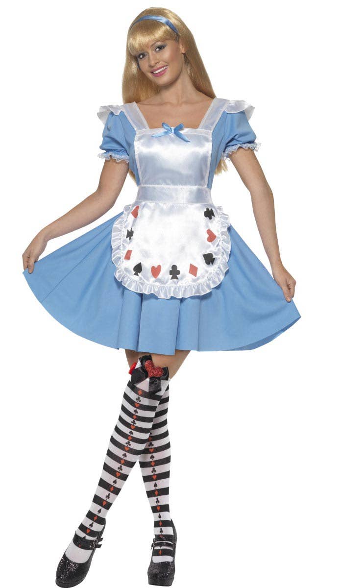 Womens Deck of Cards Alice in Wonderland Costume - Alt Main Image