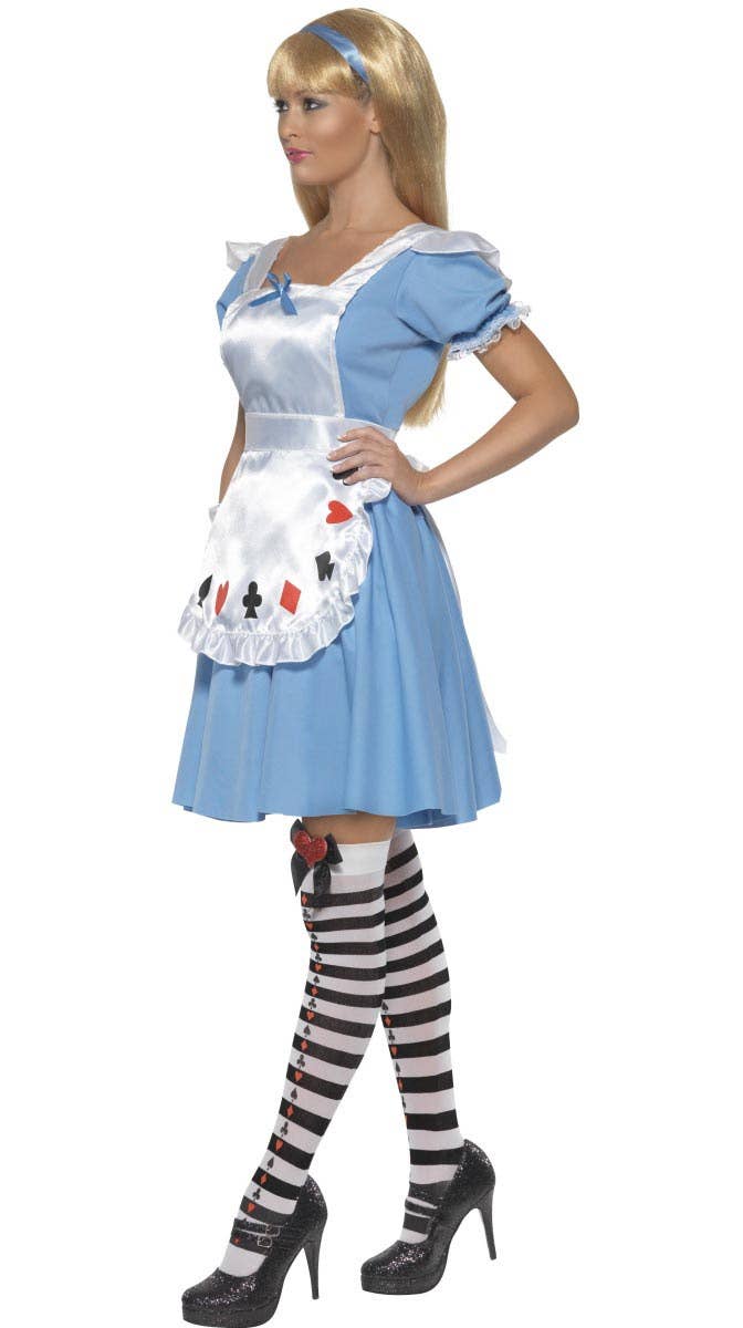 Womens Deck of Cards Alice in Wonderland Costume - Alt Side Image