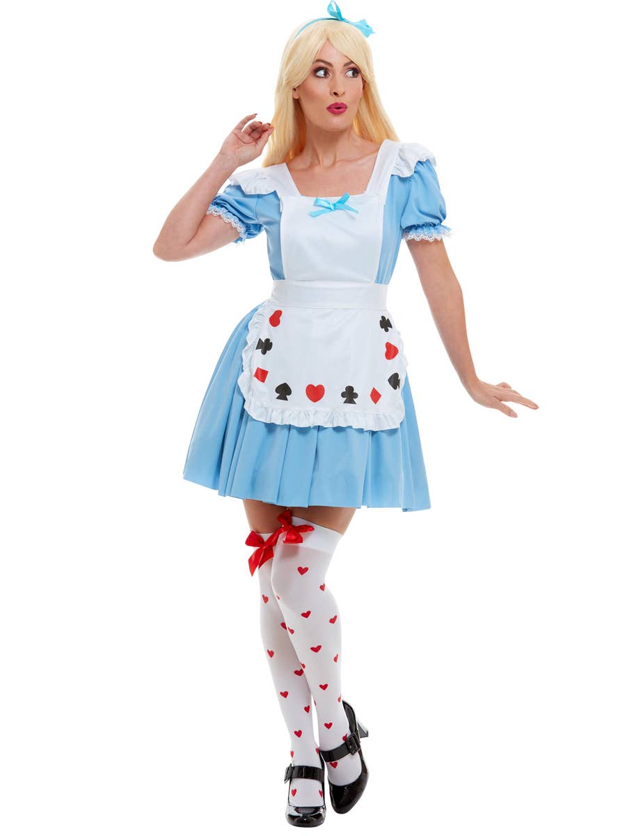 Womens Deck of Cards Alice in Wonderland Costume - Alt Image