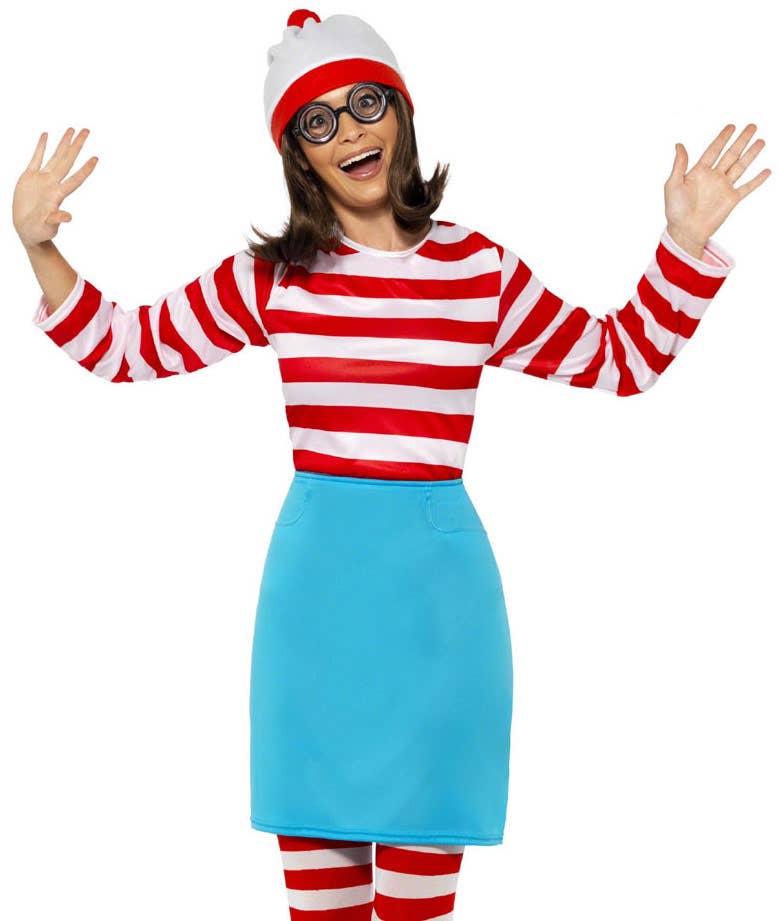 Women's Wenda Where's Wally Costume for Adults - Close Image