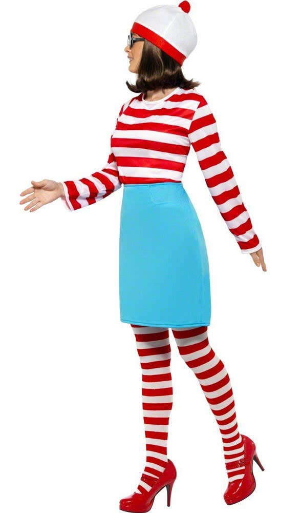 Women's Wenda Where's Wally Costume for Adults - Side Image
