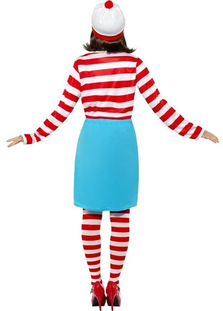 Image of Where's Wally Women's Plus Size Wenda Book Week Costume - Back View