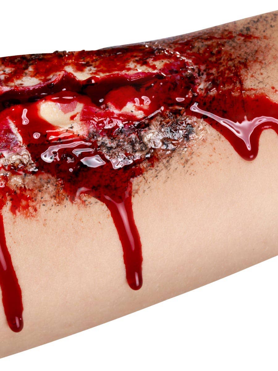 Fake Red Blood Gel Special Effects Costume Makeup - Alternative Image 1