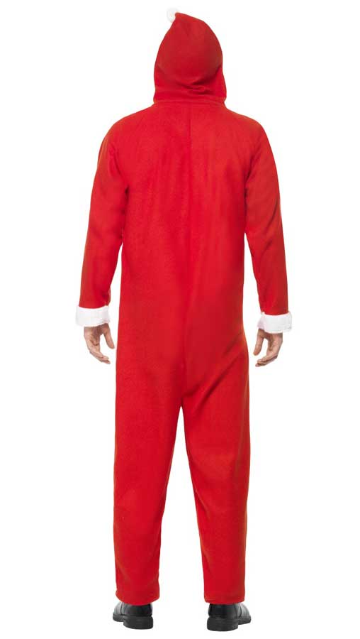 Santa Claus Men's Christmas Onesie Costume Back