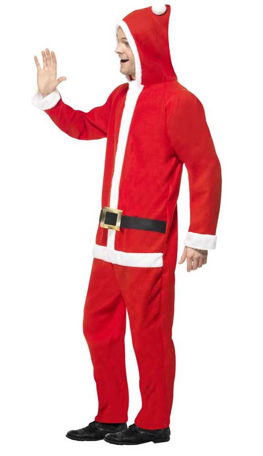 Santa Claus Men's Christmas Onesie Costume Side