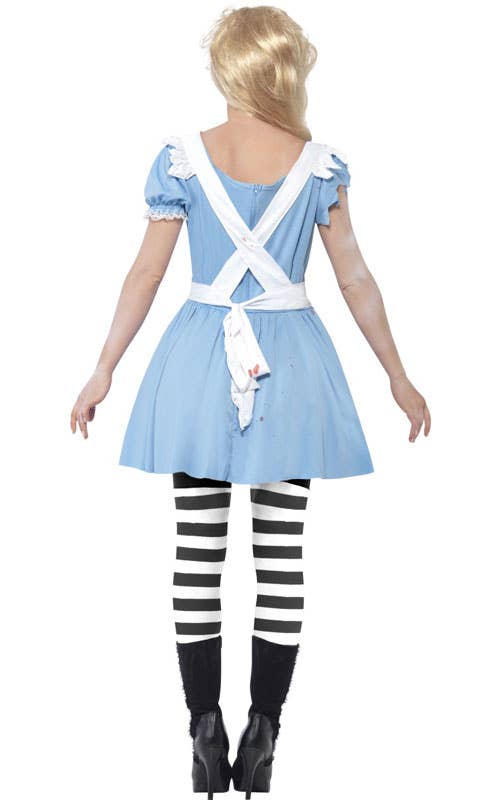 Womens Malice in Wonderland Halloween Alice Costume Back Image