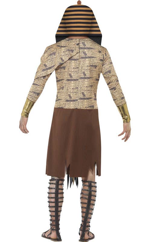 Men's Zombie Egyptian Pharaoh Halloween Costume Back