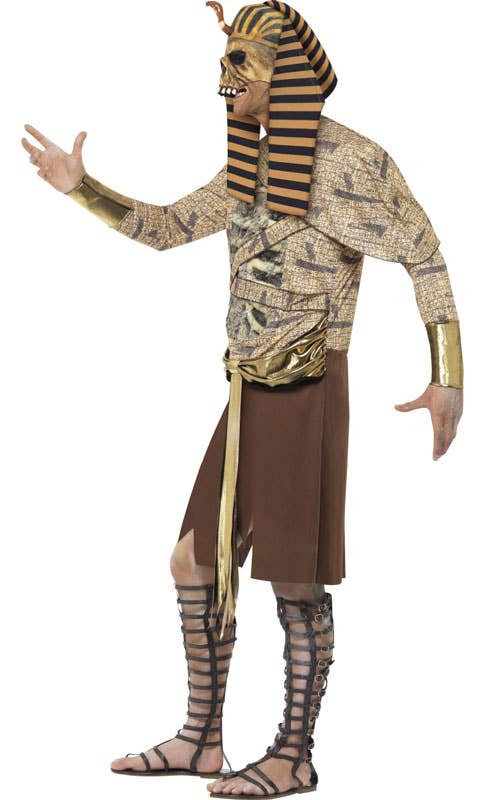 Men's Zombie Egyptian Pharaoh Halloween Costume Side