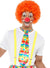 Rainbow Polka Dot Clown Costume Tie