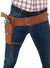 Brown Fake Leather Cowboy Holster and Belt