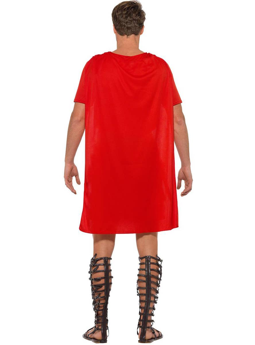 Red and Gold Men's Gladiator Costume - Back Image