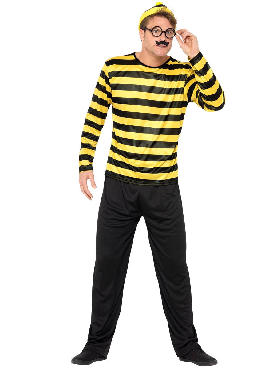 Odlaw Where's Wally Fancy Dress Book Week Costume For Adult's Alt View