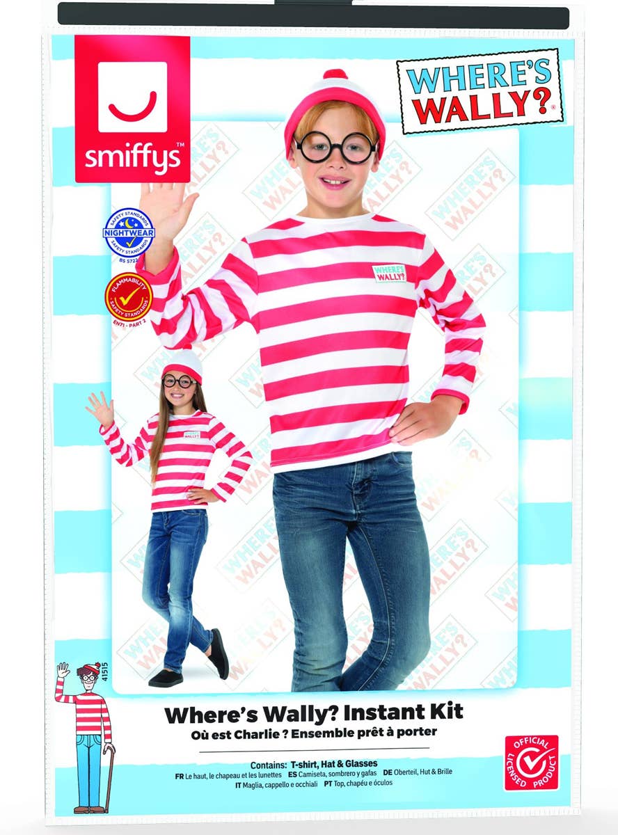 Image of Where's Wally Boys Instant Kit Book Week Costume - Packaging Image