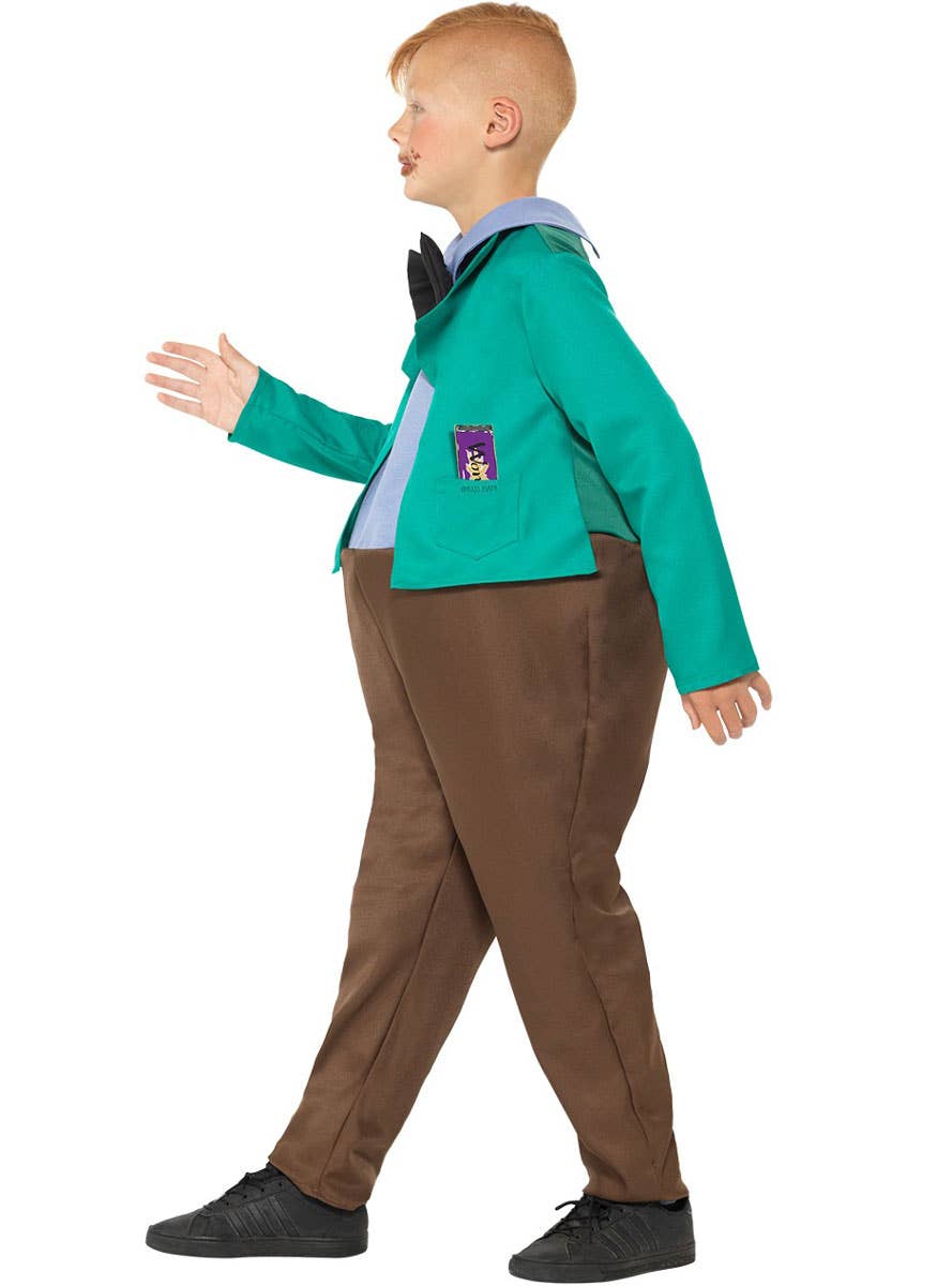 Augustus Gloop Roald Dahl Charlie and the Chocolate Factory Book Week Costume - Side Image