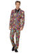Colourful Neon Animal Print Men's Stand Out Suit Costume Image 1