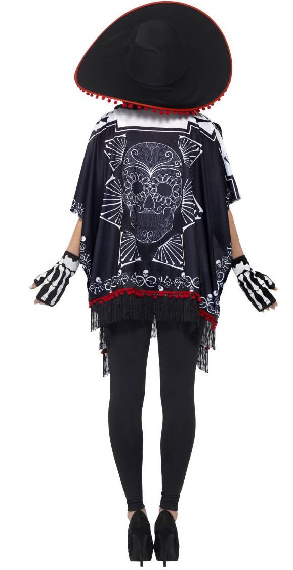 Adult's Day of the Dead Bandit Mexican Halloween Costume Alternate Back Image