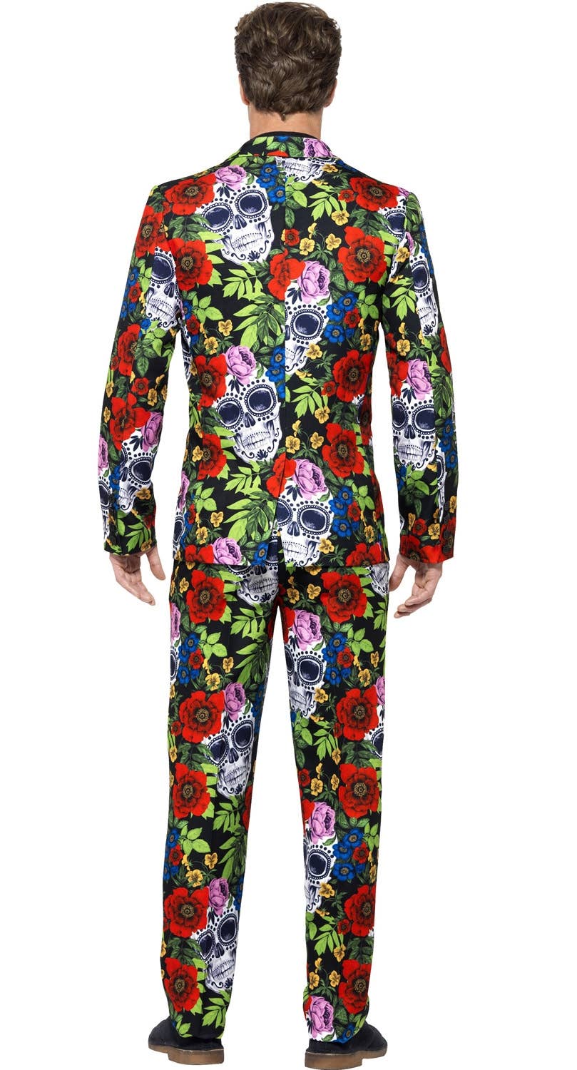 Day of the Dead Men's Stand Out Dress Suit Back