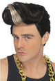 90s Dress Up Men's Rap Star Black And Blonde Costume Wig - Main Image