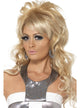 Womens Curly 1960s Costume Blonde Wig - Main Image