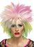 Women's Spiky Multi Colour 1980's Costume Accessory Wig  - Front