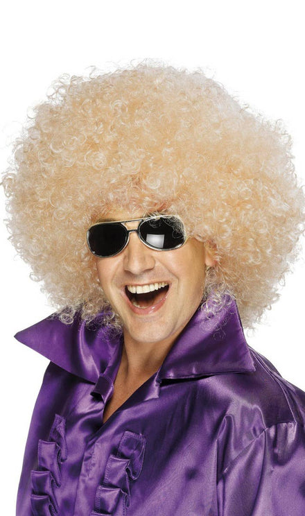 Mega Blonde Unisex Costume Afro Wig