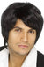 90s Dress Up Men's Black Boy Band Costume Wig - Main Image