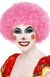 Image of Crazy Pink Clown Afro Women's Costume Wig