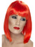 Short Red Straight Concave Bob Women's Costume Wig