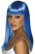 Women's Straight Blue Costume Wig with Fringe