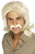 Men's Sleazy 70s Costume Blonde Wig And Moustache Set - Main Image