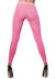 Opaque Fluro Pink Footless Costume Tights Back View