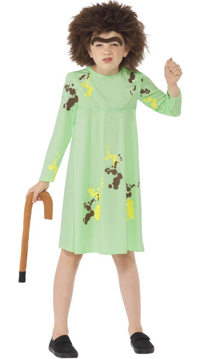 Girls Roald Dahl Mrs Twit Book Week Fancy Dress Costume Front Image