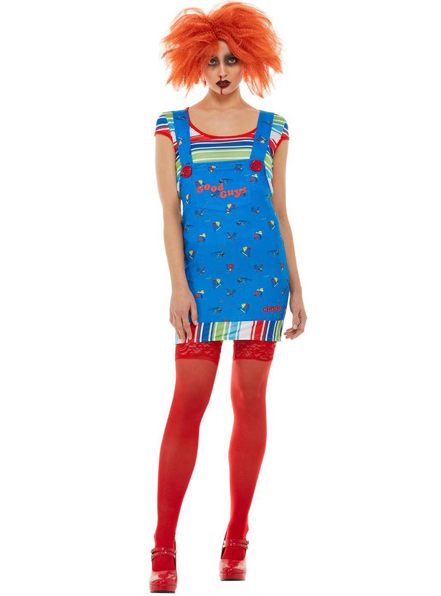 Women's Chucky Halloween Costume - Alternate Front Image