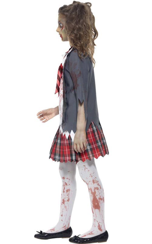 Undead Girl's School Uniform Halloween Student Costume Side