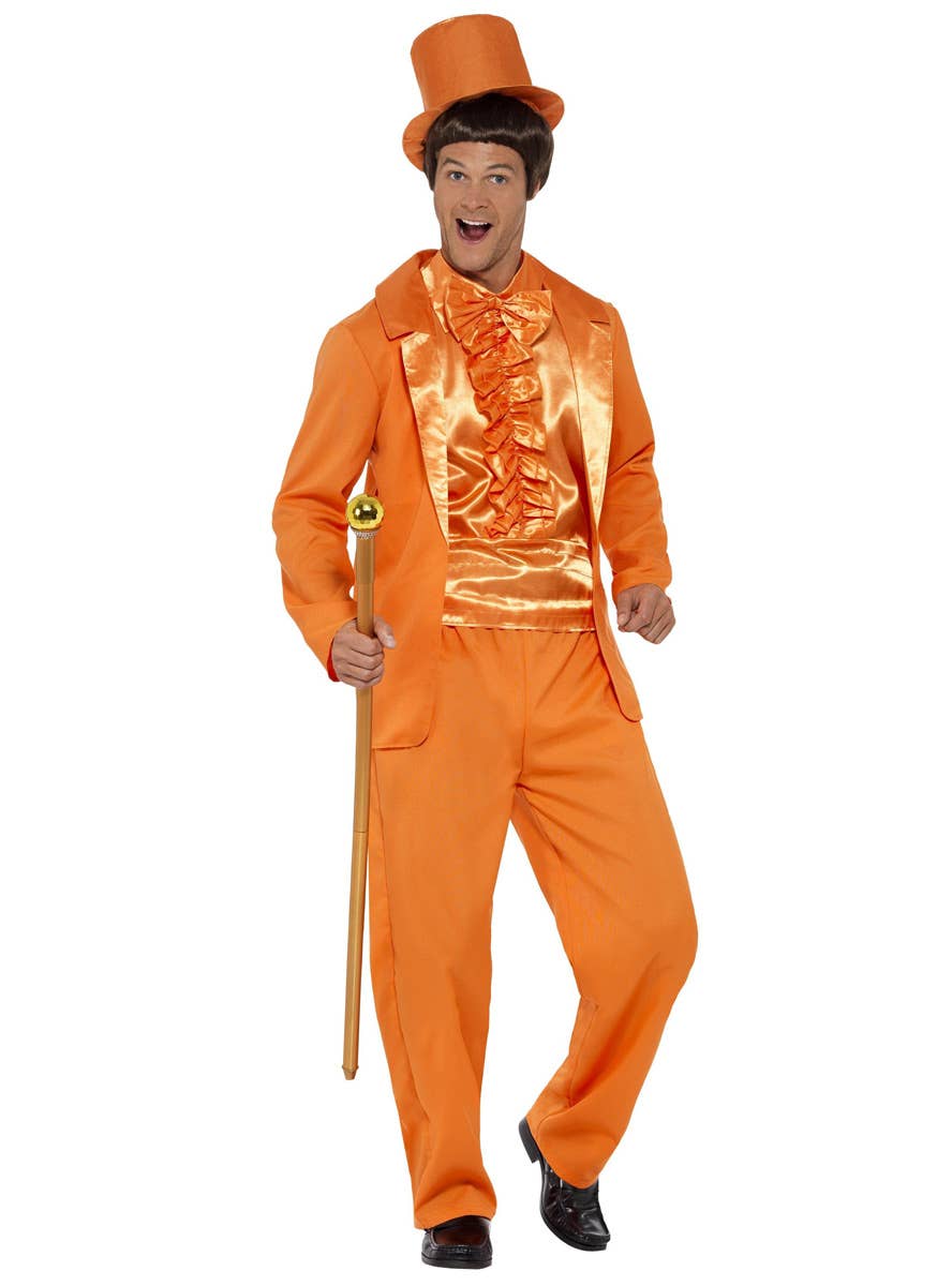 Men's Orange Dumb and Dumber Tuxedo Costume - Front Image