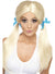 Women's Sassy Schoolgirl Blonde Pigtails Costume Wig 