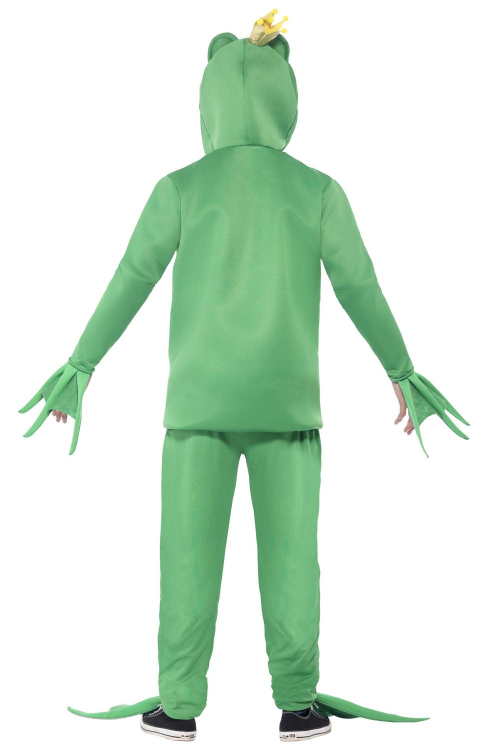 Storybook Fairy Tale Green Frog Prince Book Week Costume Back Image