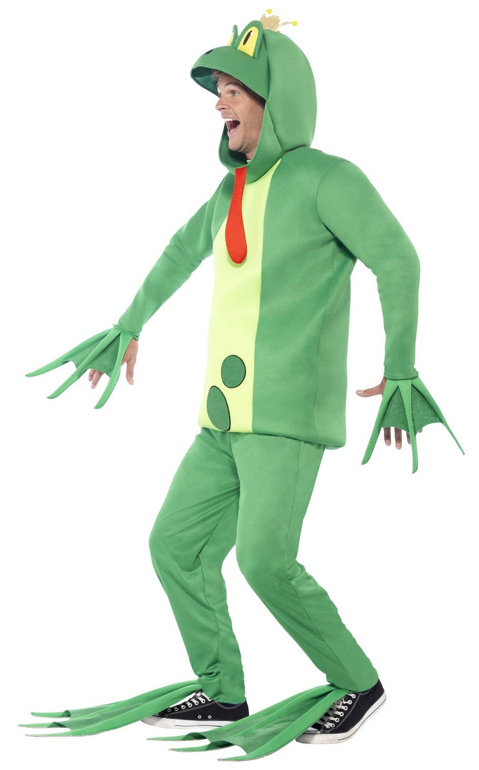 Storybook Fairy Tale Green Frog Prince Book Week Costume Side Image